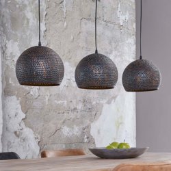 Perfora - Loftlampe i sort-brun metal