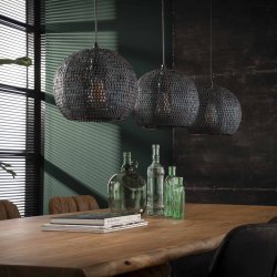 Armor - Hndlavet loftlampe med tre lampeskrme