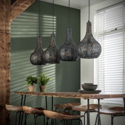 Armor - Hndlavet loftlampe med fire lampeskrme
