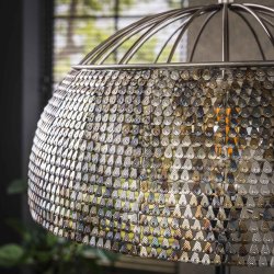 Moorea - Bordlampe i en brndt hndlavet sort-brun metal