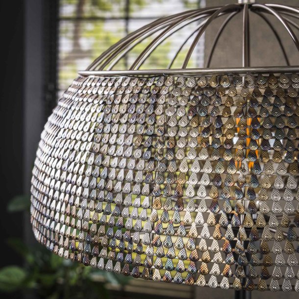 Moorea - Bordlampe i en brndt hndlavet sort-brun metal