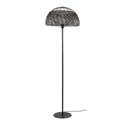Moorea - Gulvlampe i en brndt hndlavet sort-brun metal