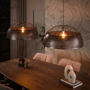 Vesur - Loftlampe med to sk�rme i antik kobber finish