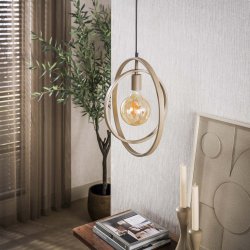 Frisky - Loftlampe i beige metal