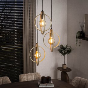 Frisky - Loftlampe i beige metal