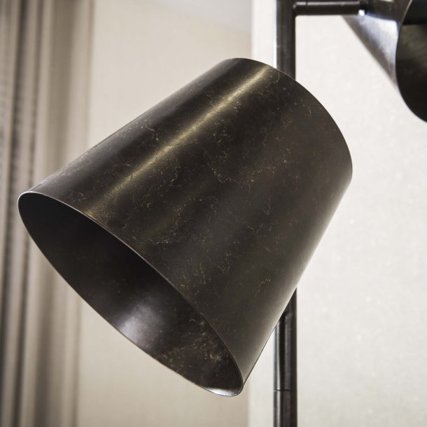Freedom - Golvlampa med 3 justerbara sk�rmar i brun metall