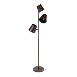 Freedom - Golvlampa med 3 justerbara sk�rmar i brun metall