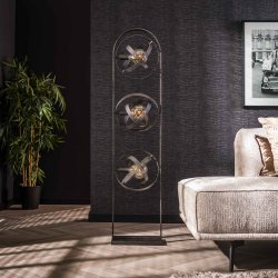 Sanz - Gulvlampe i hullet artic sort metal