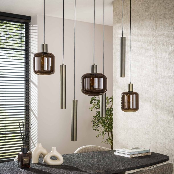 Sienna - Loftlampe med kupler i metal og glas