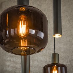 Sienna - Loftlampe med kupler i metal og glas