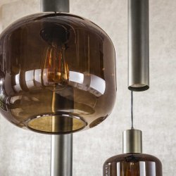 Sienna - Loftlampe med kupler i metal og glas