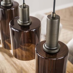 Sienna - Loftlampe med seks glasskrme 