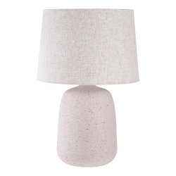 Calais - Bordlampe i beige keramik