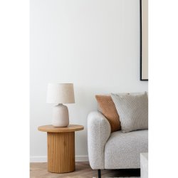 Calais - Bordlampe i beige keramik