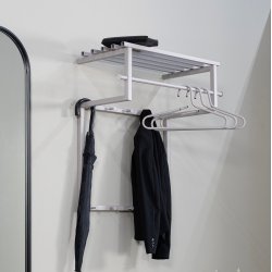 Razor - Hattehylde i silky taupe farvet metal