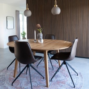 Ohio - Spisebord i olieret eg med indbygget tillgsplade