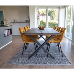 Juva - Spisebord i rget  eg, 95 x 200 cm, med eller uden tillgsplader