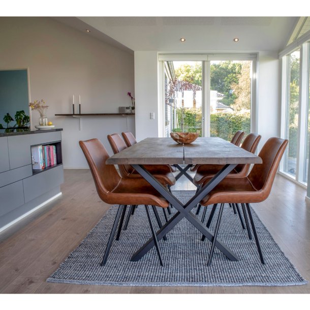 Juva - Spisebord i rget  eg, 95 x 200 cm, med eller uden tillgsplader