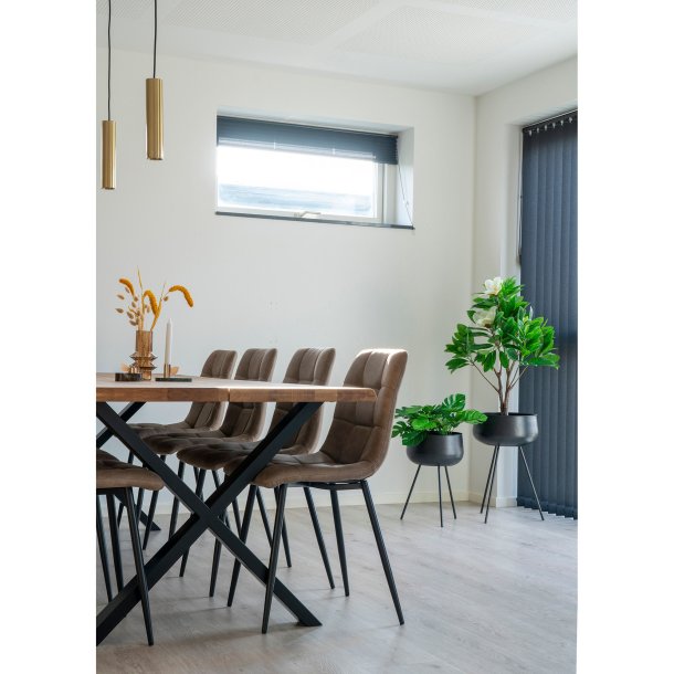 Juva - Spisebord i olieret  eg, 100 x 300 cm, med eller uden tillgsplader