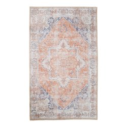 Arona - Tppe bl-orange polyester, 200 x 300 cm.