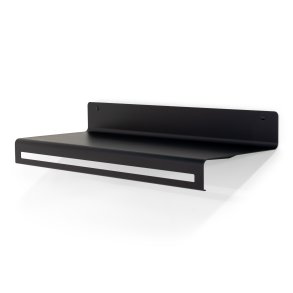 Say - Hattehylde i sort metal, bredde 78 cm.