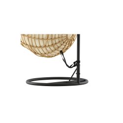 Volos - Hngestol i kunst rattan og lyse stof hynder