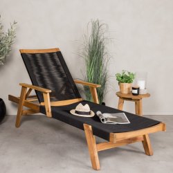 Zarzis - Solvogn i akacietr og sort reb