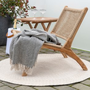 Banff - Pld i mrkt grvitt mnster, 130 x 160 cm