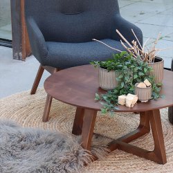 Badal - Tppe i natur jute,  150 cm.