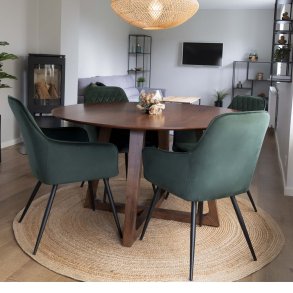 Badal -  Tppe i natur jute,  180 cm.