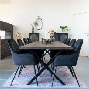 Arona - Tppe bl-orange polyester, 200 x 300 cm.