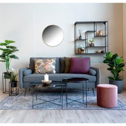 Cutty -  Spejl rundt  60 cm, messing