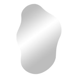 Umberto -  Spejl i aluminium, 40 x 60 cm.