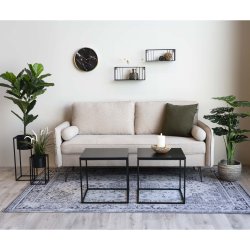 Zeta -  Hjrnebord med sort plade