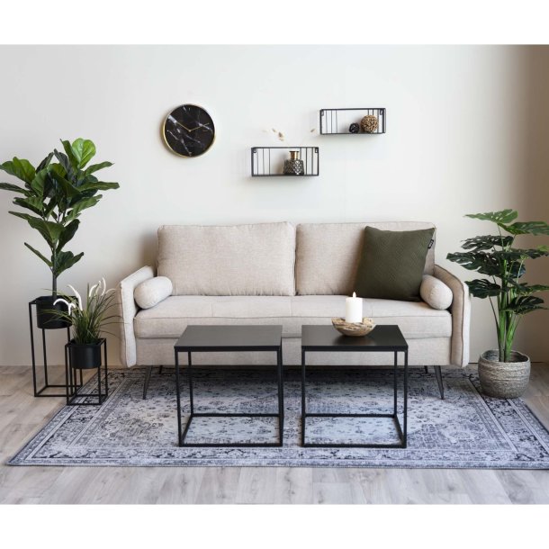 Zeta -  Hjrnebord med sort plade