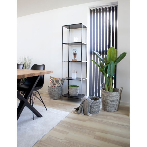 Zeta - Reol med fem hylder i sort