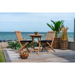Oviedo -  Teak Spisebord,  70 cm.