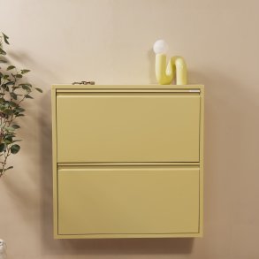 Zapato - Skosk�p med 2 dubbla fack - ljusgul metall