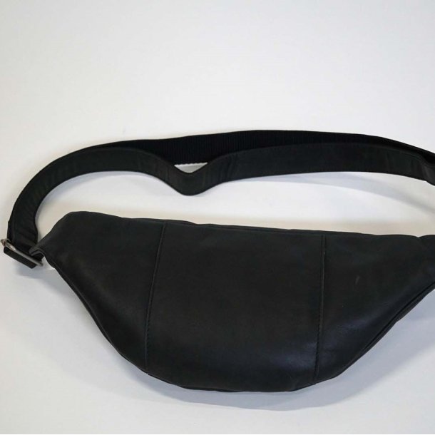 Bumbag i sort lder, model small