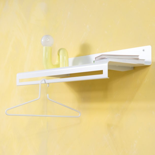 Say - Hatthylla i vitt metall, bredd 78 cm.