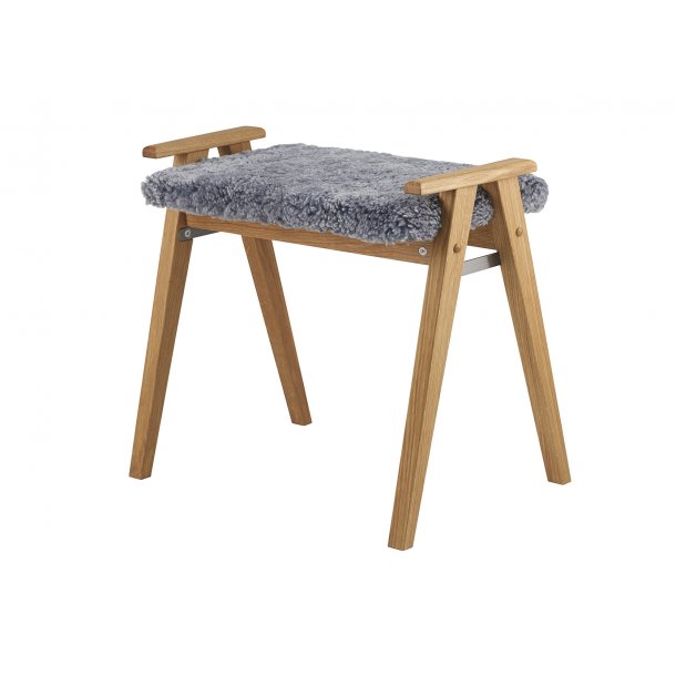 Elam - Taburet i lakeret eg, v�lg mellem 5 forskellige s�der
