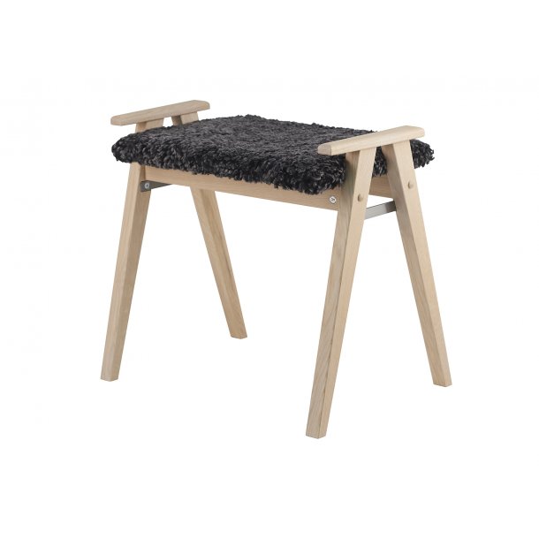 Elam - Taburet i hvid olieret eg, fem forskellige s�der