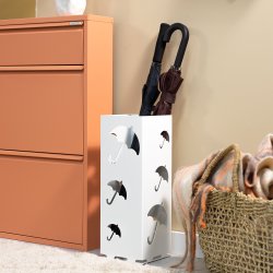 Pisa - Paraplyholder i hvidt metal