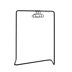 Hang-On - Tjstativ i sort metal