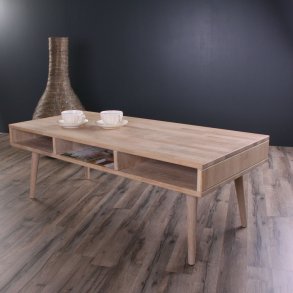 Belfort sofabord i massiv eg og fire forskellige finish