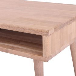 Belfort sofabord i massiv eg og fire forskellige finish