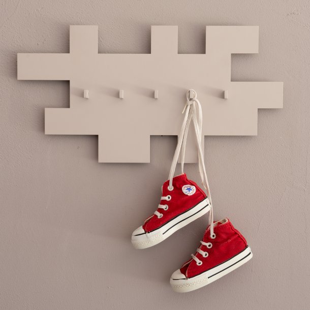 Puzzle - Kroklist i silkeslen taupe metall