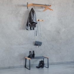 Freja - Skohylde i massiv eg, med en bredde p� 59 cm