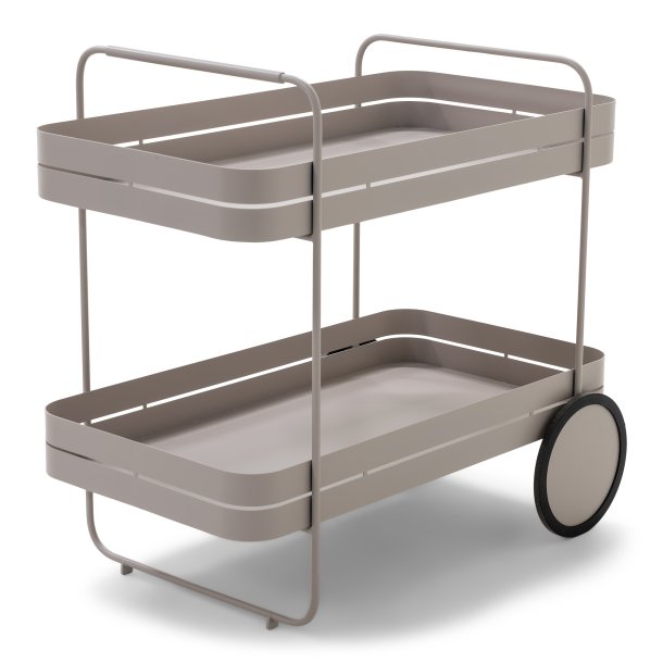 Carrito - Serveringsvogn i silky taupe metal