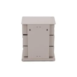 Carson - Kommode med tre skuffer i silky taupe farvet metal